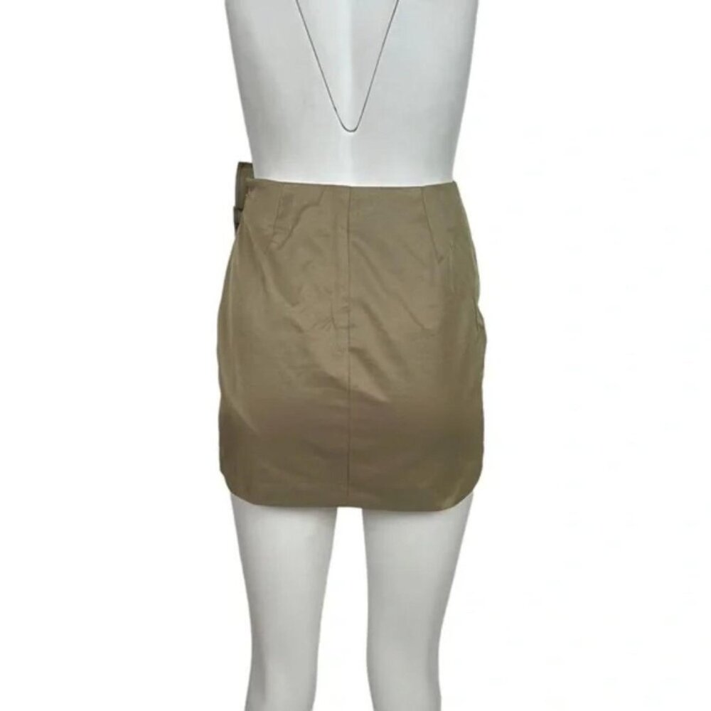 Mini Skirt With Ruffle Tan - Picture 3 of 4